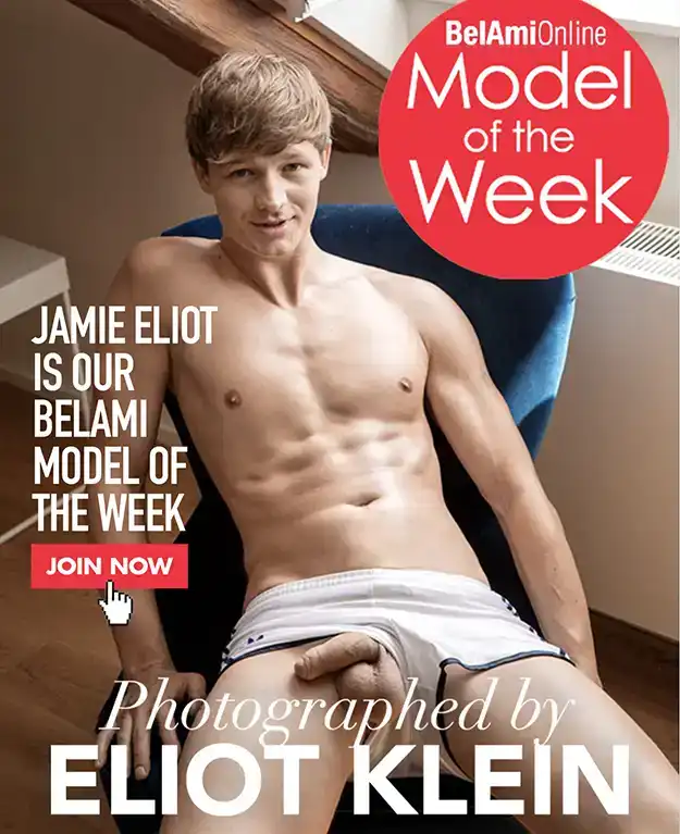 Take the free BelAmi tour and see Jamie Eliot hard and naked!